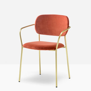 Pedrali Jazz 3704 padded chair with armrests Pedrali E01 - Buy now on ShopDecor - Discover the best products by PEDRALI design