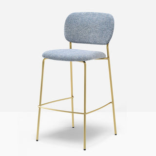 Pedrali Jazz stool with padded seat and backrest - Buy now on ShopDecor - Discover the best products by PEDRALI design