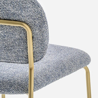 Pedrali Jazz upholstered stool with steel frame - Buy now on ShopDecor - Discover the best products by PEDRALI design