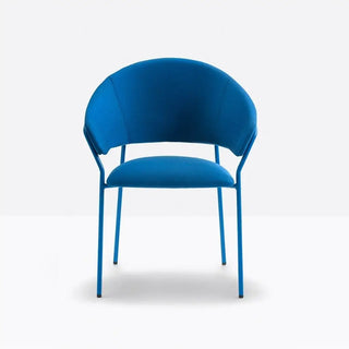 Pedrali Jazz 3716 upholstered armchair with steel frame
