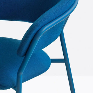 Pedrali Jazz 3716 upholstered armchair with steel frame