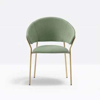 Pedrali Jazz 3716 upholstered armchair with steel frame
