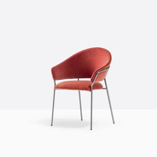 Pedrali Jazz 3716 upholstered armchair with steel frame