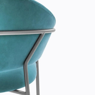 Pedrali Jazz upholstered lounge stool with steel frame - Buy now on ShopDecor - Discover the best products by PEDRALI design