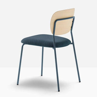 Pedrali Jazz 3720 padded chair with ash backrest - Buy now on ShopDecor - Discover the best products by PEDRALI design