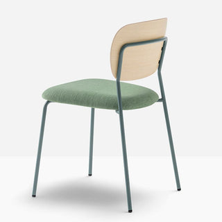 Pedrali Jazz 3720 padded chair with ash backrest - Buy now on ShopDecor - Discover the best products by PEDRALI design
