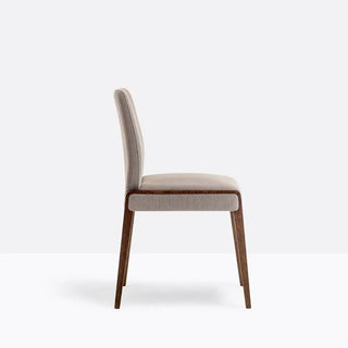 Pedrali Jil 520 upholstered chair with oak wood frame - Buy now on ShopDecor - Discover the best products by PEDRALI design