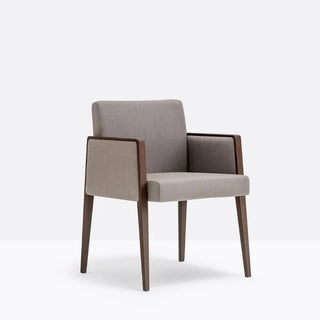 Pedrali Jil 525 upholstered armchair with oak wood frame - Buy now on ShopDecor - Discover the best products by PEDRALI design