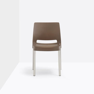 Pedrali Joi 870 stackable polypropylene chair Brown - Buy now on ShopDecor - Discover the best products by PEDRALI design