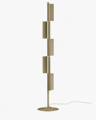 Pedrali Kawara L010T floor lamp with adjustable modules Antique brass OA 5 Modules - Buy now on ShopDecor - Discover the best products by PEDRALI design
