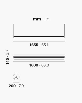 Pedrali Kawara L010S/160 horizontal pendant lamp - Buy now on ShopDecor - Discover the best products by PEDRALI design