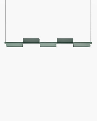 Pedrali Kawara L010S horizontal pendant lamp Pedrali Green VE600E 150.5 cm - 59.25 inch - Buy now on ShopDecor - Discover the best products by PEDRALI design