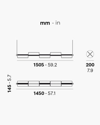 Pedrali Kawara L010S horizontal pendant lamp - Buy now on ShopDecor - Discover the best products by PEDRALI design