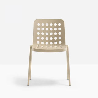 Pedrali Koi-Booki 370 polypropylene chair with aluminium frame and legs