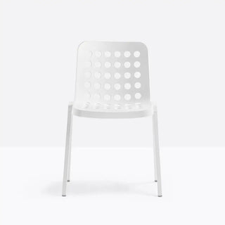 Pedrali Koi-Booki 370 polypropylene chair with aluminium frame and legs