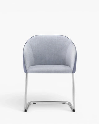 Pedrali Laja Cantilever 882/2 armchair with upholstered shell and steel frame