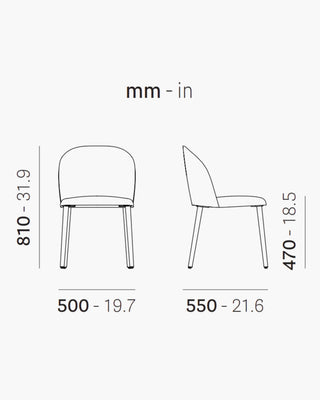 Pedrali Laja Wood 883/2 chair with upholstered shell and ash legs - Buy now on ShopDecor - Discover the best products by PEDRALI design