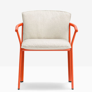 Pedrali Lamorisse 3684 aluminium chair with cushion Pedrali Orange AR400E - Buy now on ShopDecor - Discover the best products by PEDRALI design