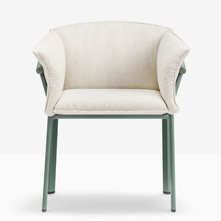 Pedrali Lamorisse 3685 aluminium armchair with cushion Pedrali Green VE600E - Buy now on ShopDecor - Discover the best products by PEDRALI design