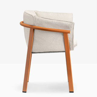Pedrali Lamorisse 3685 aluminium armchair with removable cushion