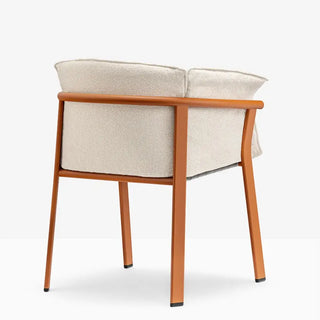 Pedrali Lamorisse 3685 aluminium armchair with removable cushion