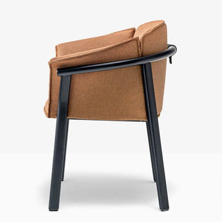 Pedrali Lamorisse Wood 3687 ash armchair with removable cushion