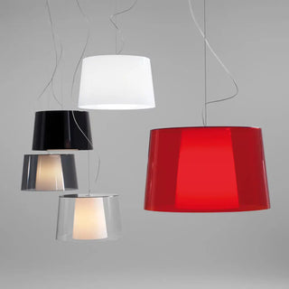 Pedrali Lighting Time L001S suspension lamp with double polycarbonate diffuser