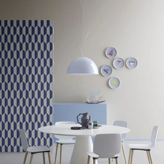 Pedrali Lighting Time L002S suspension lamp with double polycarbonate diffuser