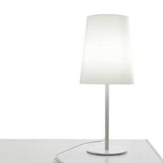 Pedrali Lighting Time L001TA table lamp with single polycarbonate diffuser and steel base