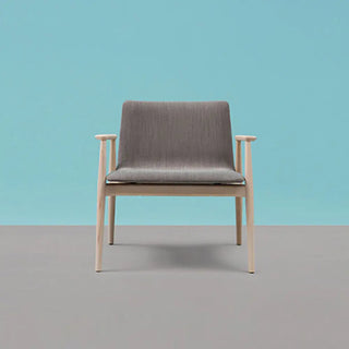 Pedrali Malmo 296 Lounge upholstered armchair with ash frame