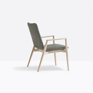 Pedrali Malmo 298 Relax upholstered armchair with ash frame