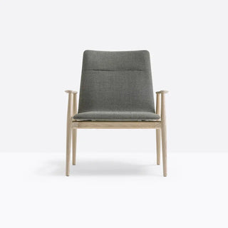 Pedrali Malmo 298 Relax upholstered armchair with ash frame