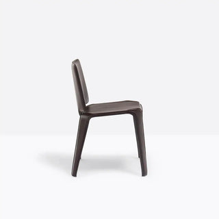 Pedrali Mood 720 chair in genuine leather - Buy now on ShopDecor - Discover the best products by PEDRALI design