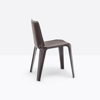 Pedrali Mood 720 chair in genuine leather - Buy now on ShopDecor - Discover the best products by PEDRALI design