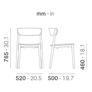 Pedrali Nemea 2820 ash chair