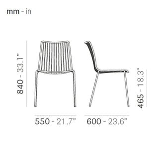 Pedrali Nolita 3651 garden chair with high backrest - Buy now on ShopDecor - Discover the best products by PEDRALI design