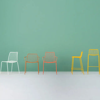 Pedrali Nolita 3651 steel chair with high backrest