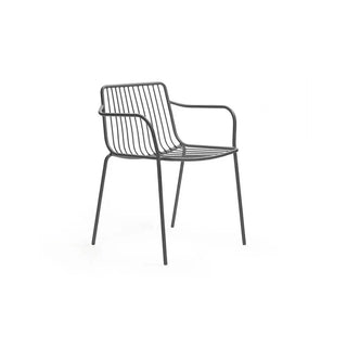 Pedrali Nolita 3655 steel armchair with low backrest