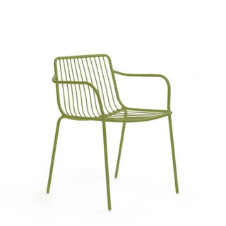 Pedrali Nolita 3655 steel armchair with low backrest