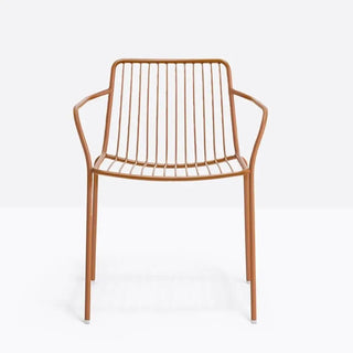 Pedrali Nolita 3655 steel armchair with low backrest
