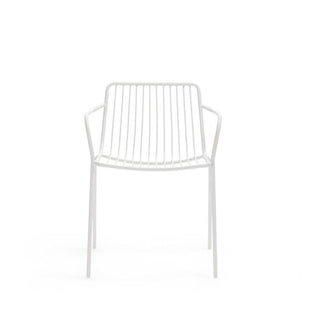 Pedrali Nolita 3655 garden armchair with armrests and low backrest White - Buy now on ShopDecor - Discover the best products by PEDRALI design