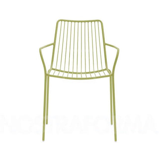 Pedrali Nolita 3656 garden armchair with armrests and high backrest Pedrali Green VE100 - Buy now on ShopDecor - Discover the best products by PEDRALI design