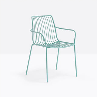 Pedrali Nolita 3656 steel armchair with high backrest