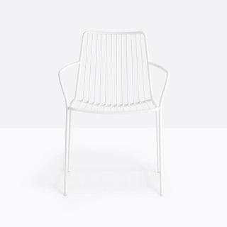 Pedrali Nolita 3656 garden armchair with armrests and high backrest White - Buy now on ShopDecor - Discover the best products by PEDRALI design