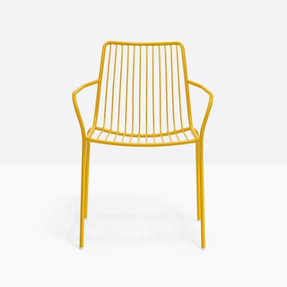 Pedrali Nolita 3656 garden armchair with armrests and high backrest Pedrali Yellow GI100E - Buy now on ShopDecor - Discover the best products by PEDRALI design
