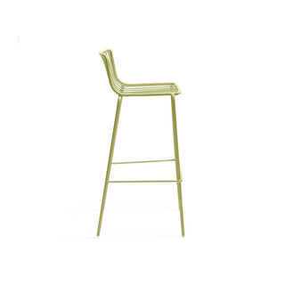 Pedrali Nolita 3658 garden stool with seat H.29 17/32 inch Pedrali Green VE100 - Buy now on ShopDecor - Discover the best products by PEDRALI design