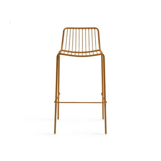 Pedrali Nolita 3658 garden stool with seat H.29 17/32 inch Pedrali Terracotta TE - Buy now on ShopDecor - Discover the best products by PEDRALI design