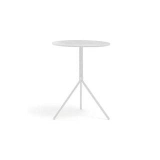 Pedrali Nolita 5453T steel table with 3-spokes base and mechanism for folding top