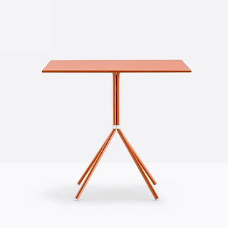 Pedrali Nolita 5454 steel table with 4-spokes base