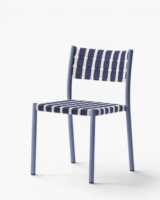 Pedrali Nuova Guinea 3630 aluminium chair with seat and backrest in polypropylene weave